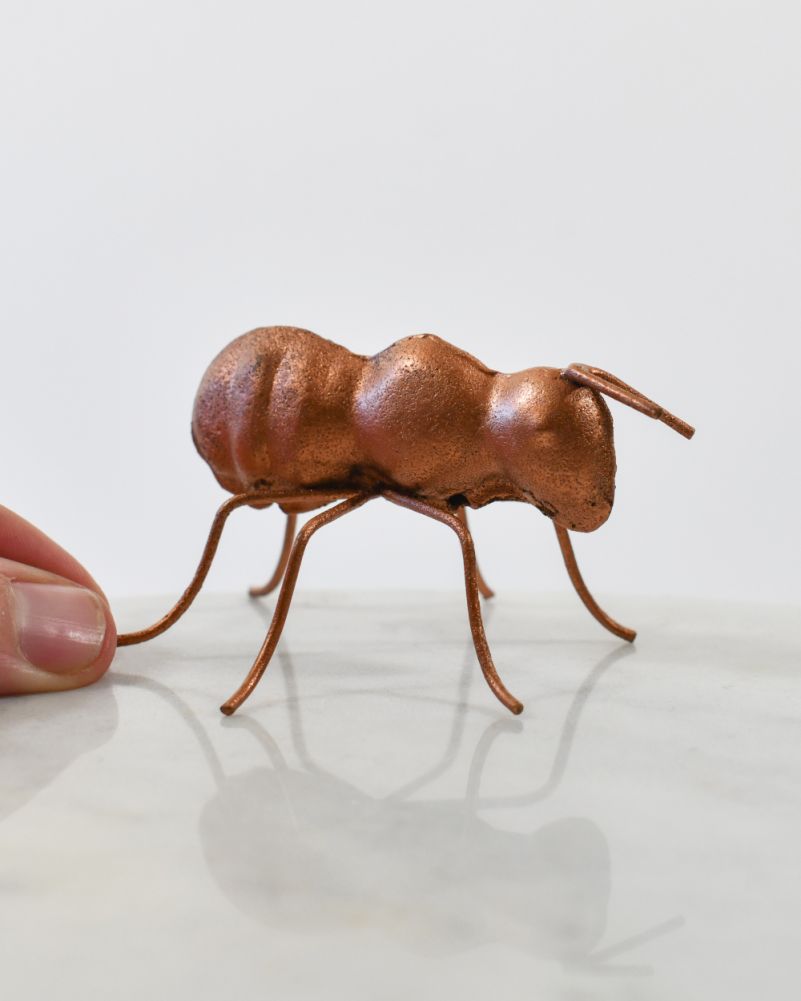 Small 'Anthony' The Copper Ant Scrap Metal Art To Scale