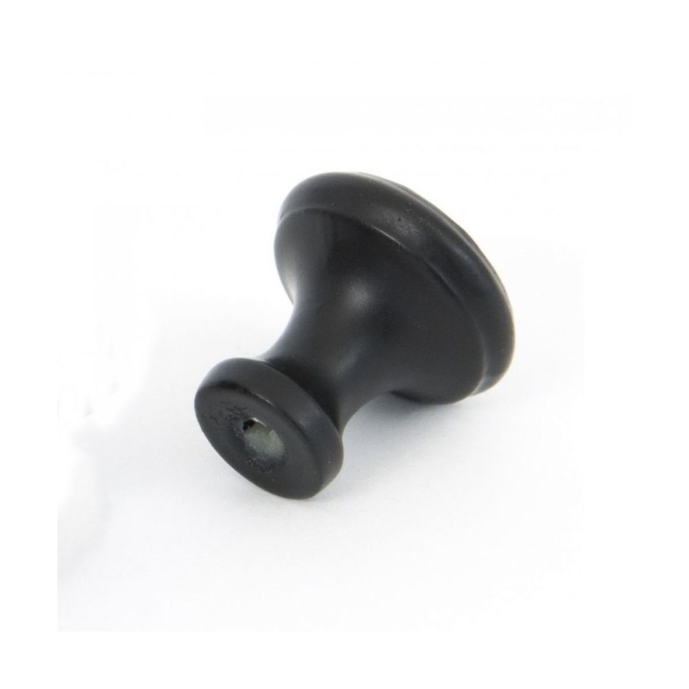 Small Black Beaten Iron Cupboard Knob Fixing Point