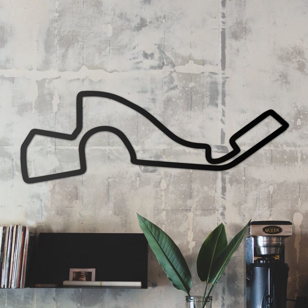 Sochi Race Circuit Wall Art In a Study