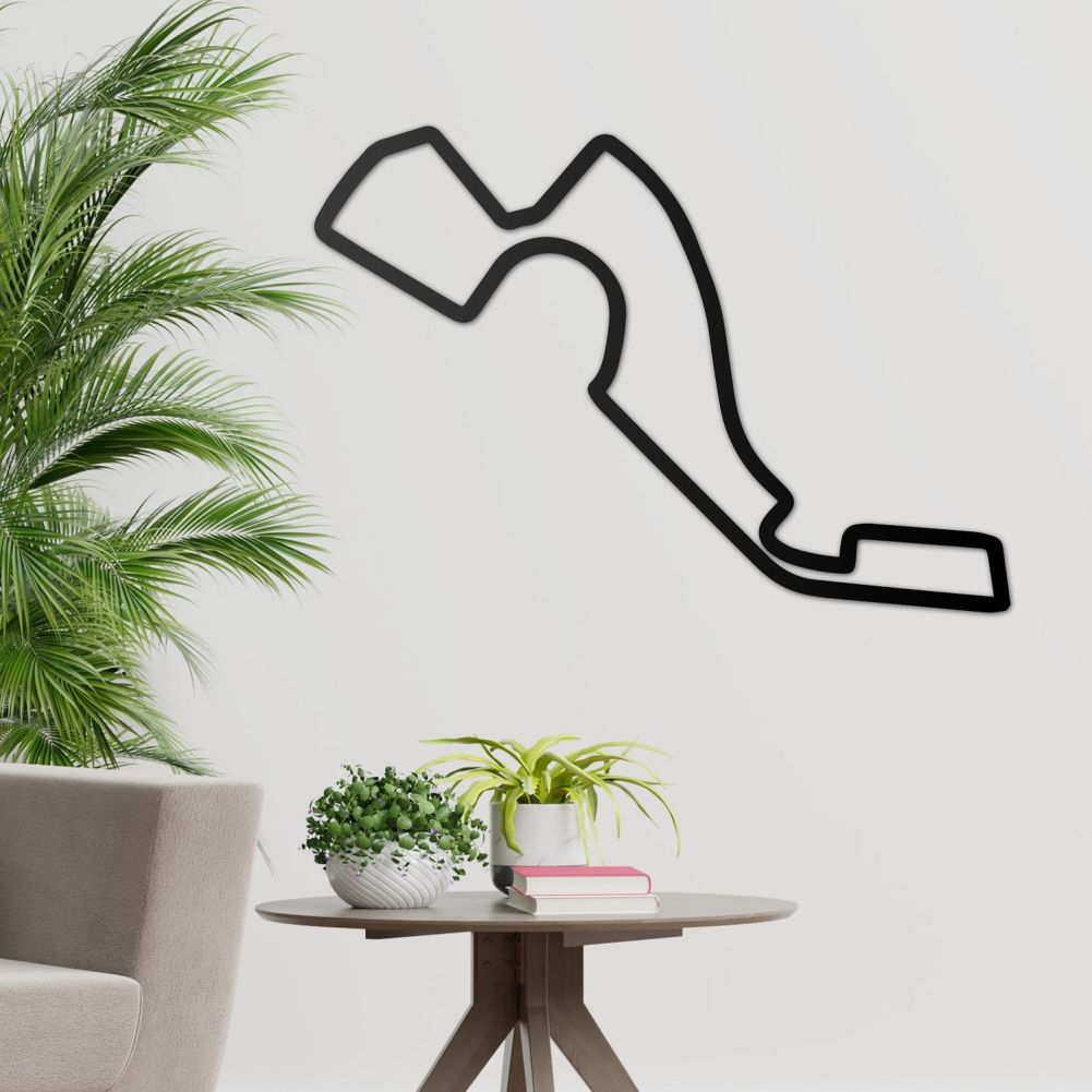 Sochi Race Circuit Wall Art In a Living Room