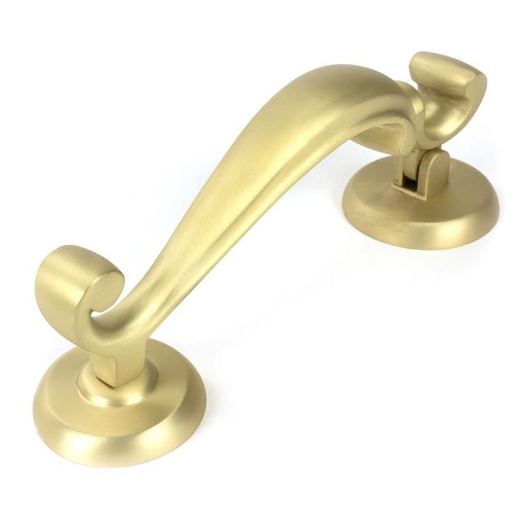 Solid Satin Brass Door Knocker - 19.6cm x 6.9cm