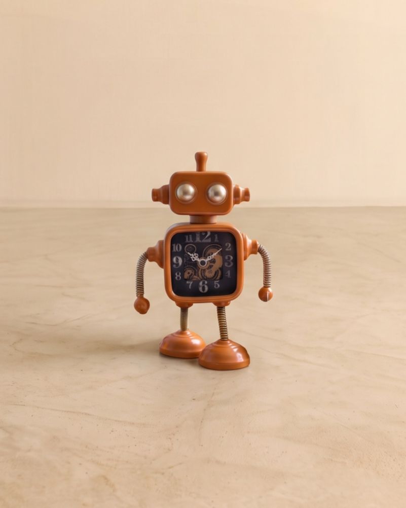 standing robotic clock