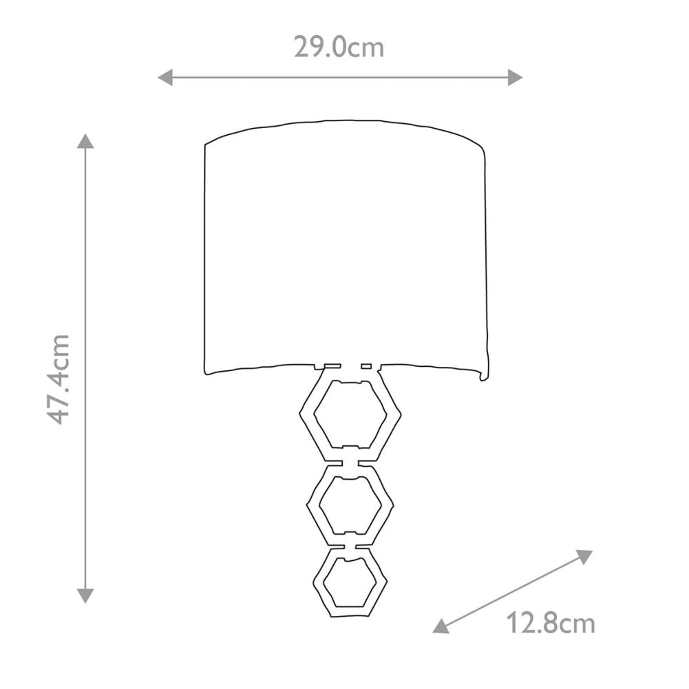 Steel & Brass Modern Interlocking Wall Light - Medium 