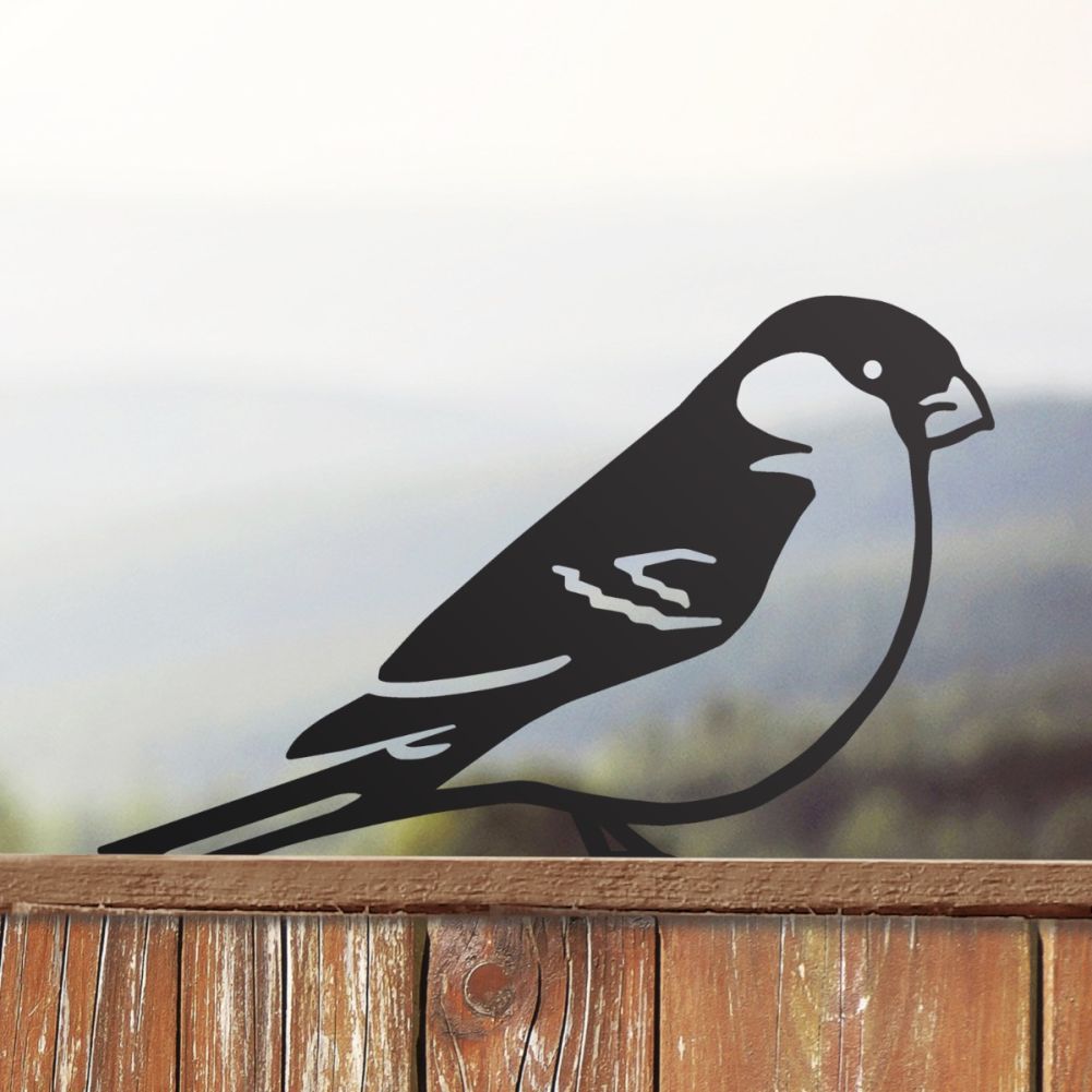 Steel Bullfinch Fence Topper In Black In A Countryside Setting
