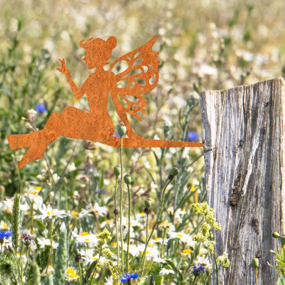 Steel Fairy Tree Spike In Rustic In A Meadow Setting