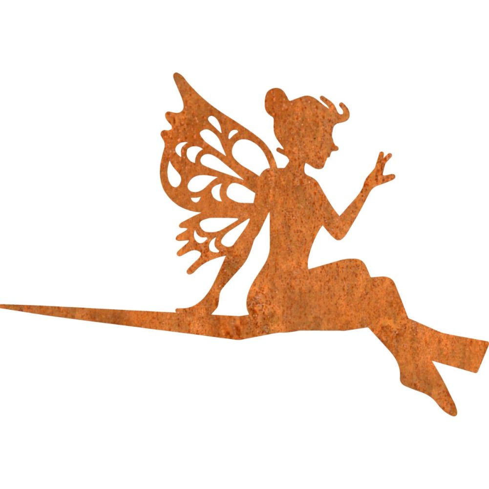 Steel Fairy Tree Spike In Rustic On A White Background