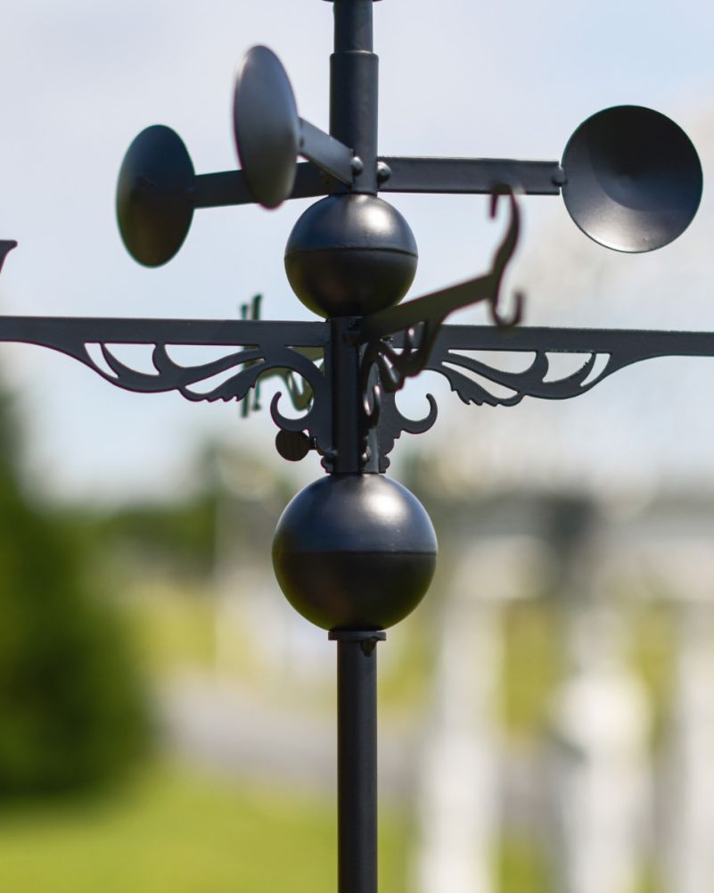 Steel Flying Goose Weathervane Wind Cups