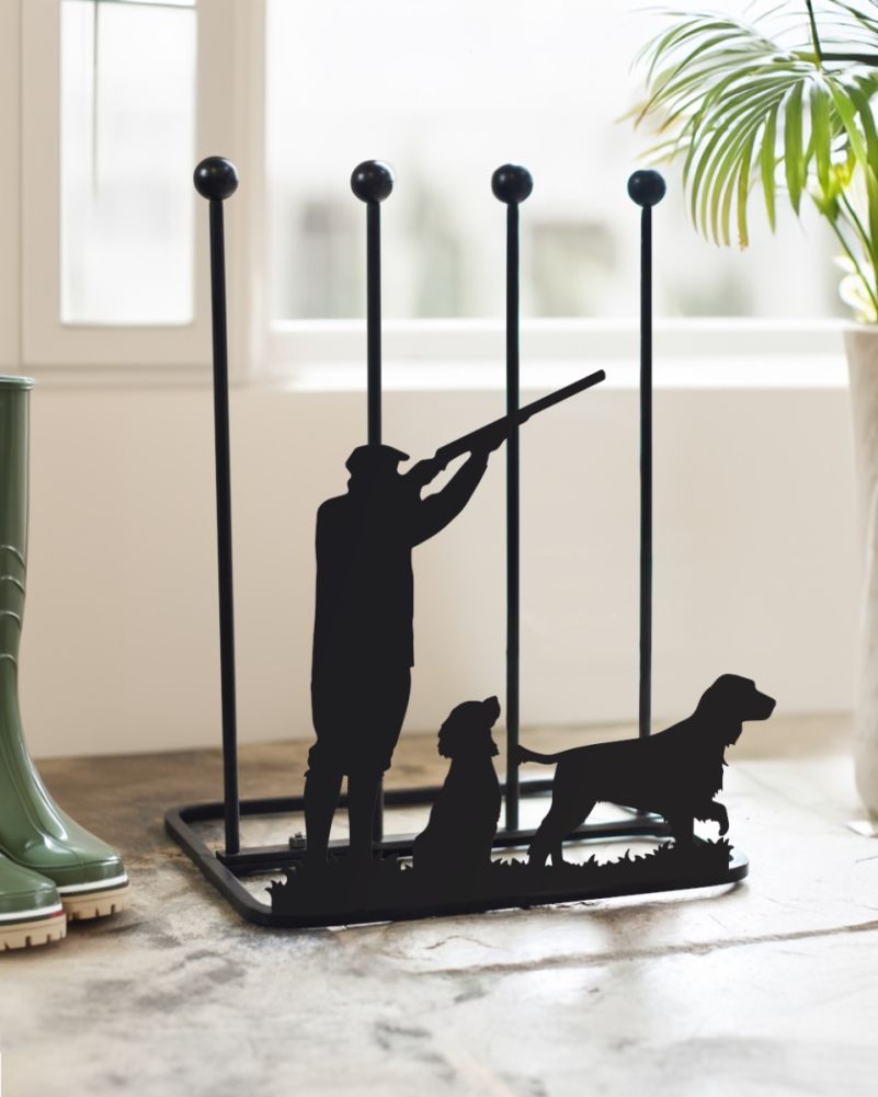 Steel Game Season Cocker Spaniel Welly Boot Rack Indoors