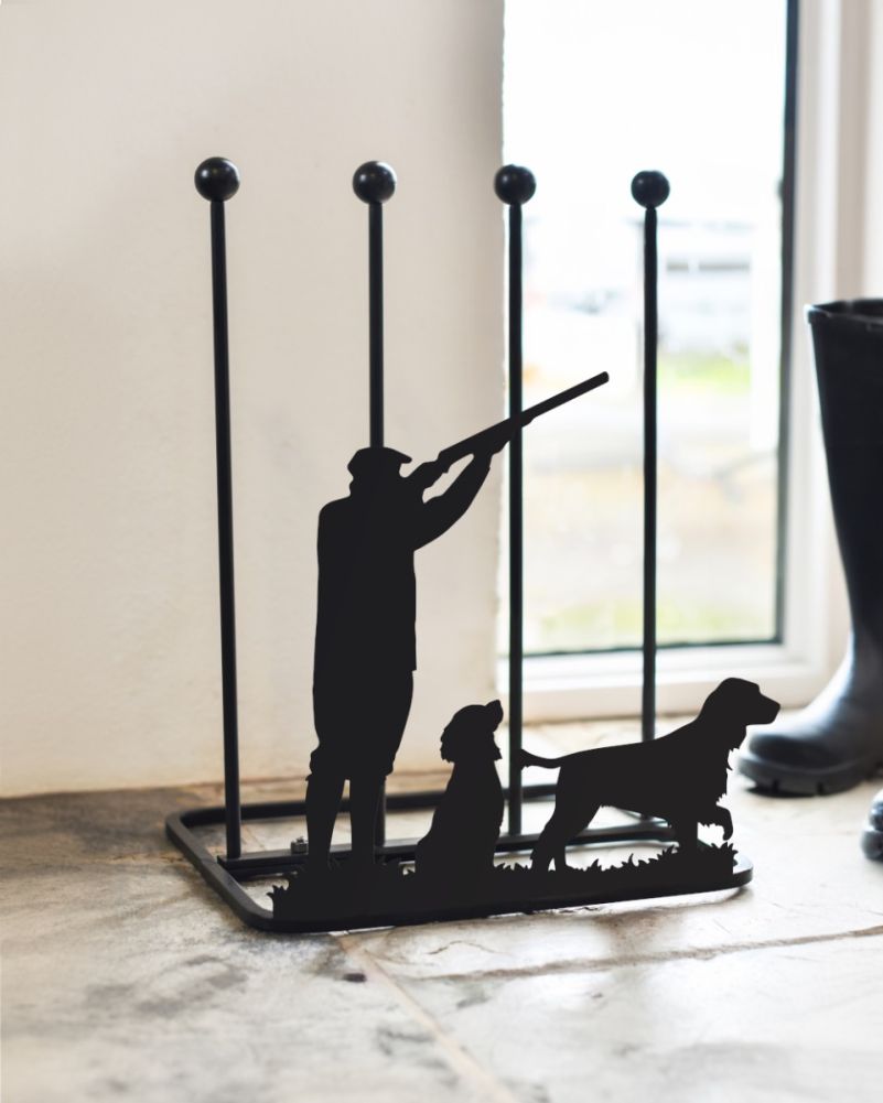 Steel Game Season Cocker Spaniel Welly Boot Rack Inside