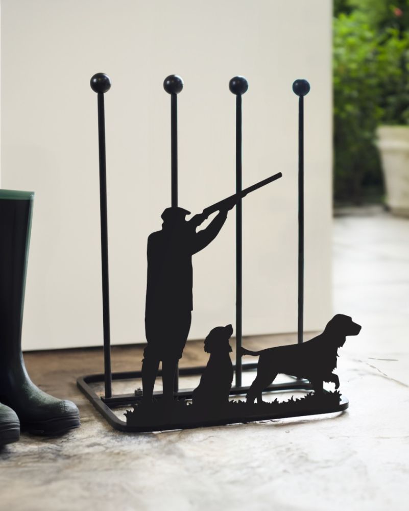 Steel Game Season Cocker Spaniel Welly Boot Rack Outdoors