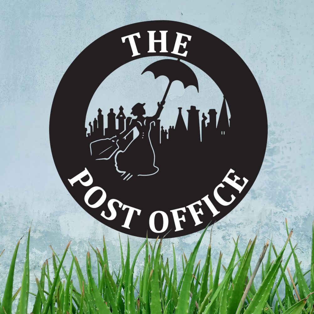 Steel Mary Poppins Hanging House Sign