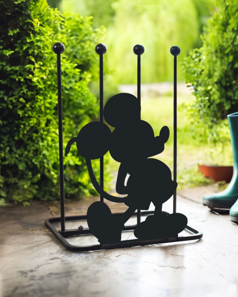 Steel Mouse Character Boot Rack Outdoor