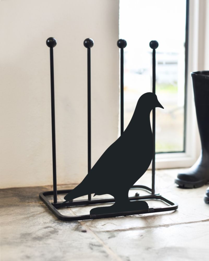 Steel Pigeon Boot Rack Indoors