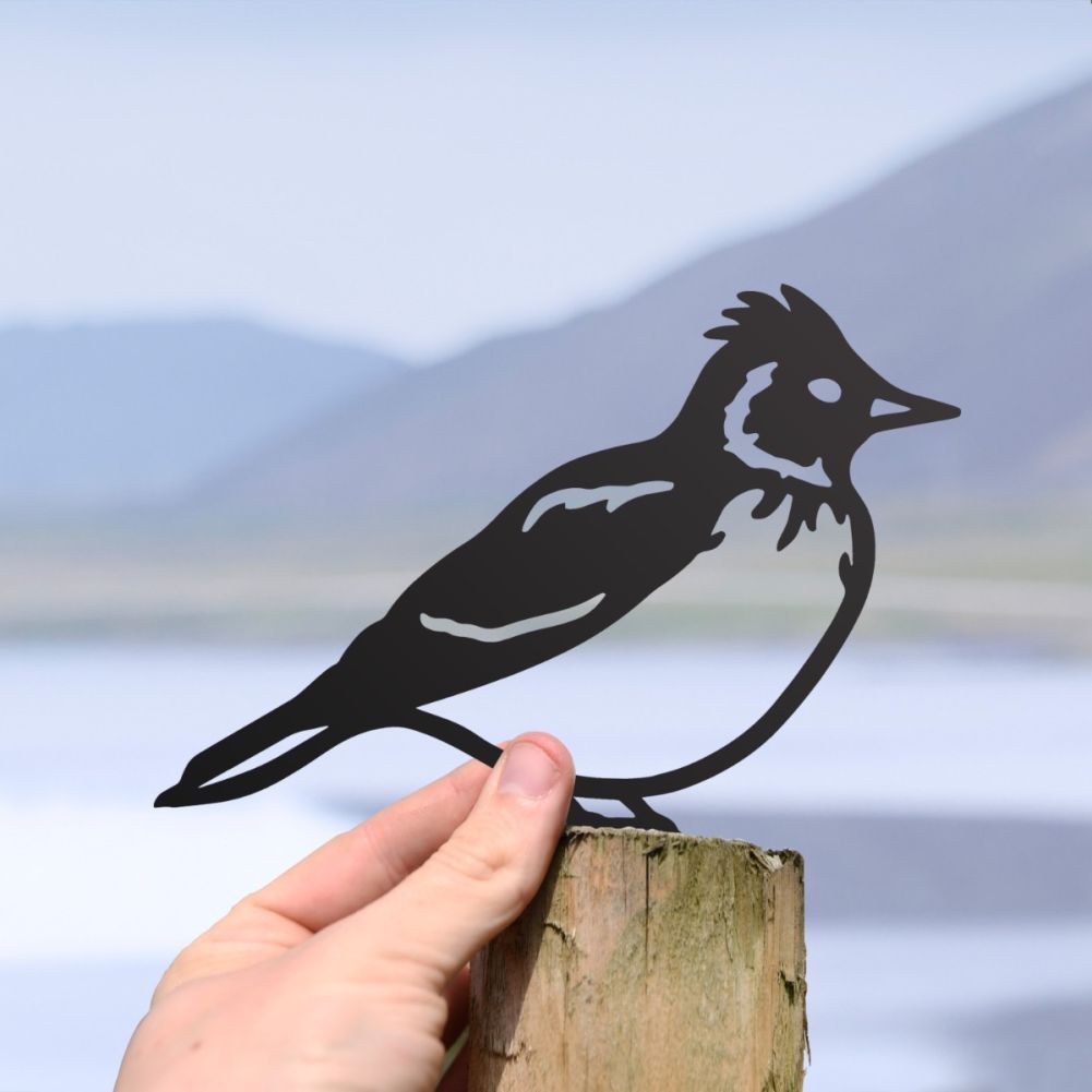Scale Shot Of Steel Skylark Fence Topper In Black