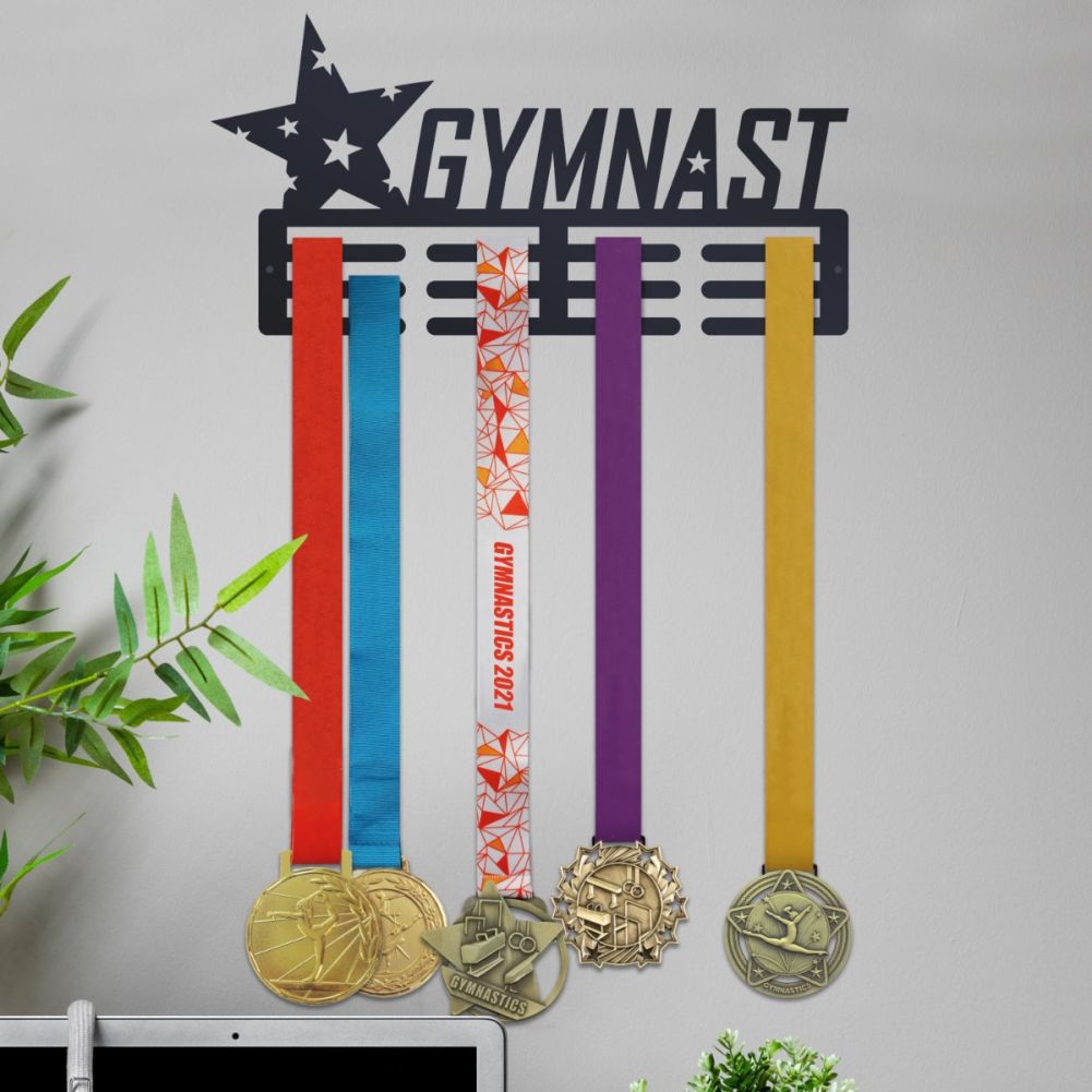 Steel Star Gymnast Medal Hanger In A Home