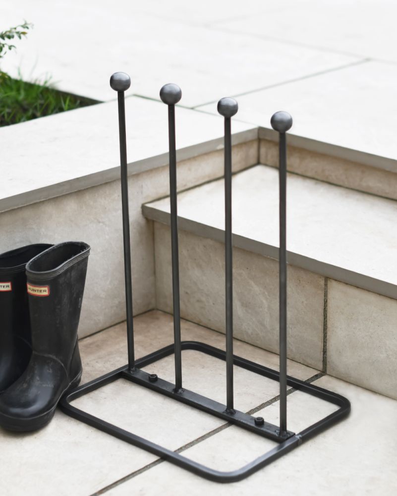 Steel Two Pair Traditional Boot Rack