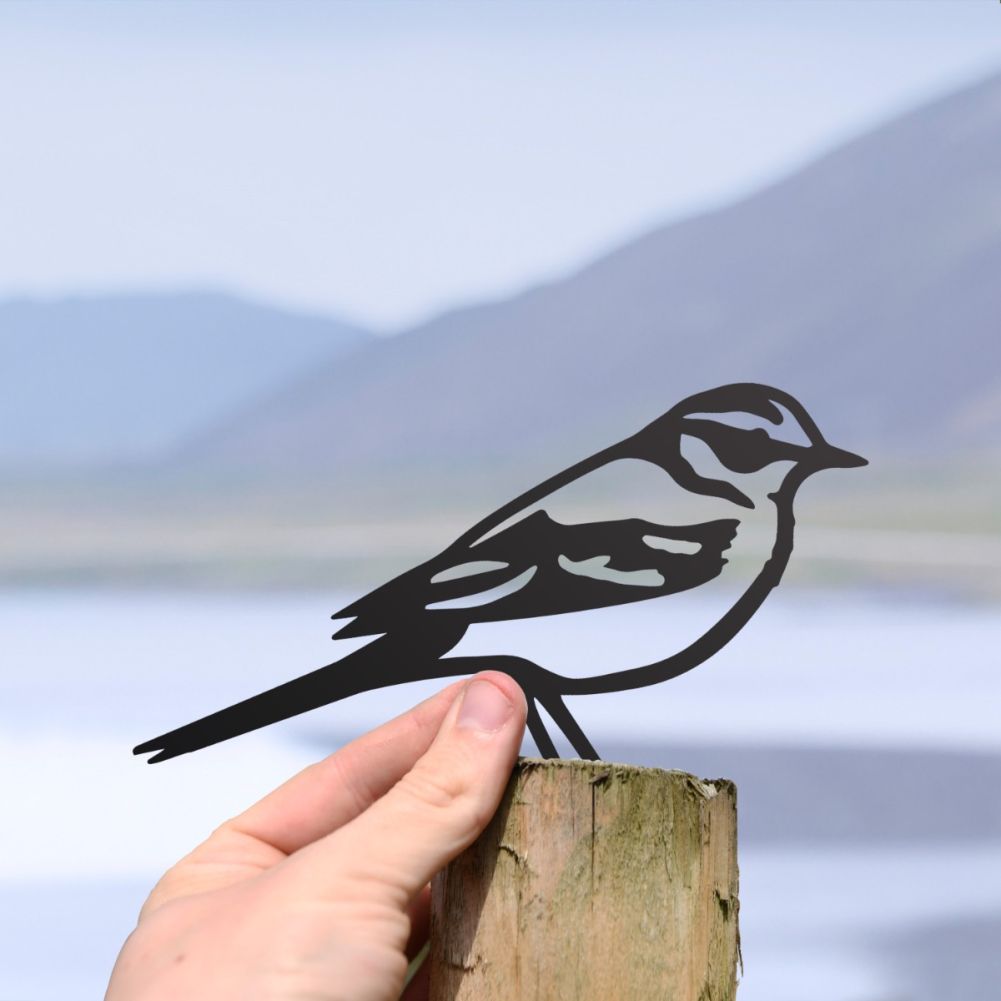 Scale Shot Of Steel Yellow Wagtail Fence Topper In Black