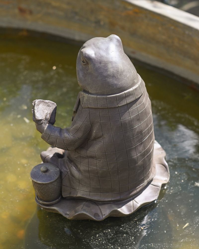 Back Of The Stone Effect 'Mr Fisher' Garden Sculpture