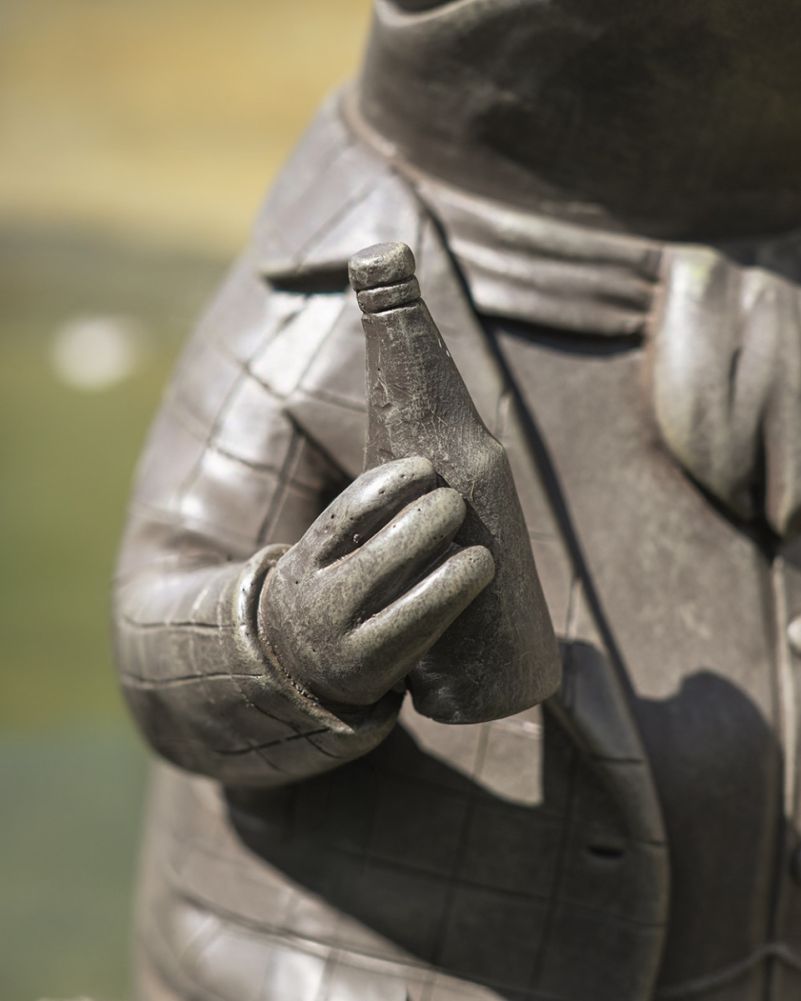 Intricat Details From The Mr Frog Resin Garden Sculpture