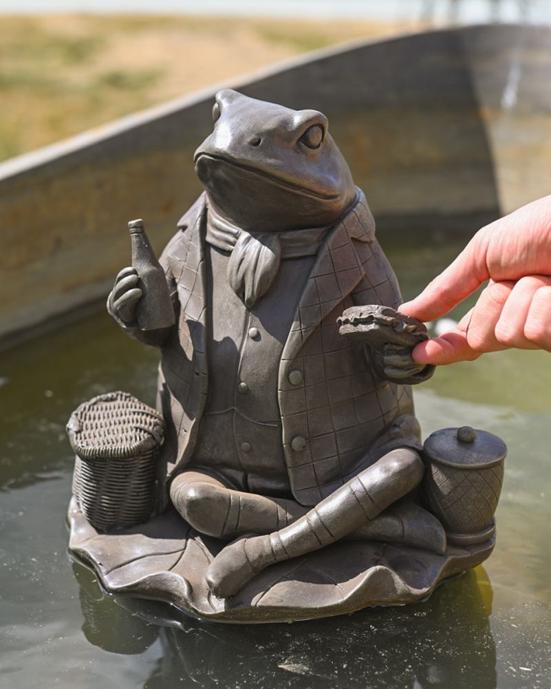 Scale of Stone Effect 'Mr Fisher' Garden Sculpture