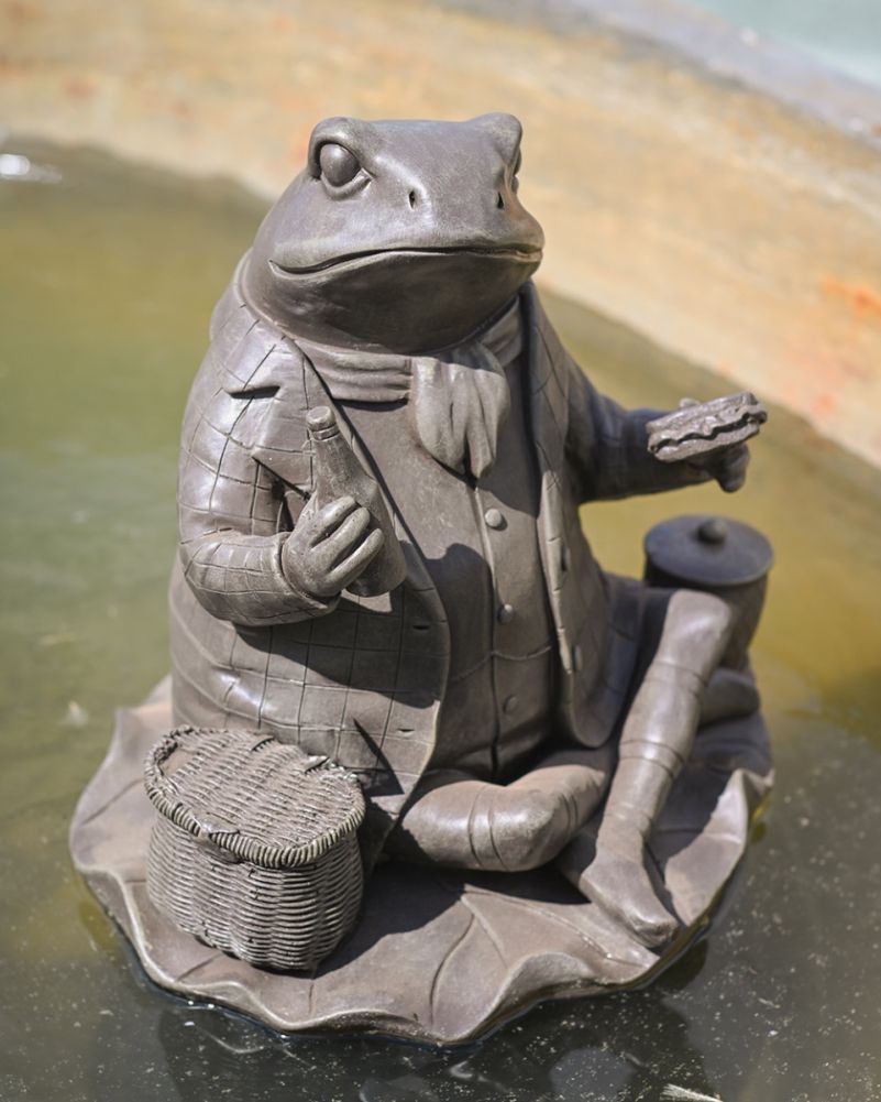 Stone Effect 'Mr Fisher' Garden Sculpture