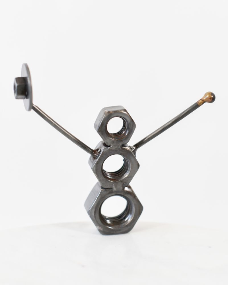 Snowman Scrap Metal Art 