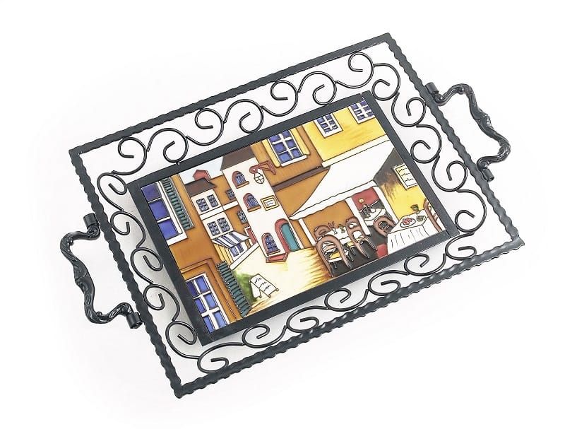 Taverna Cast Iron & Ceramic Tray
