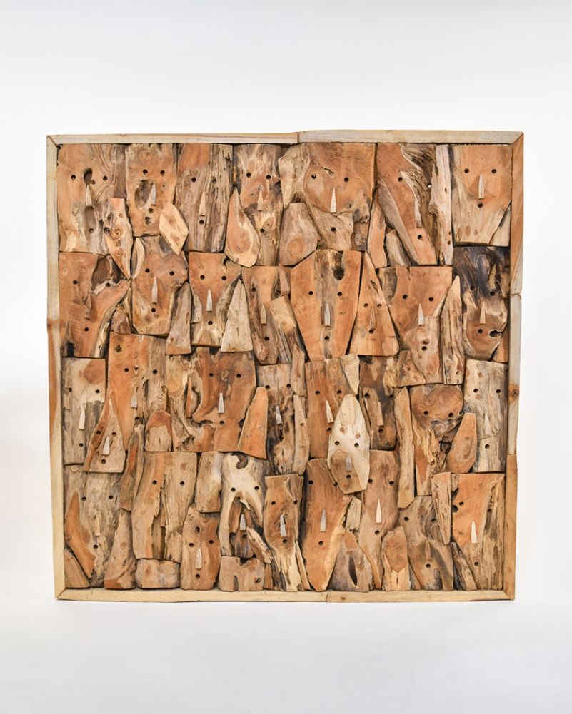 Teak Driftwood '1000 Faces' Artwork 