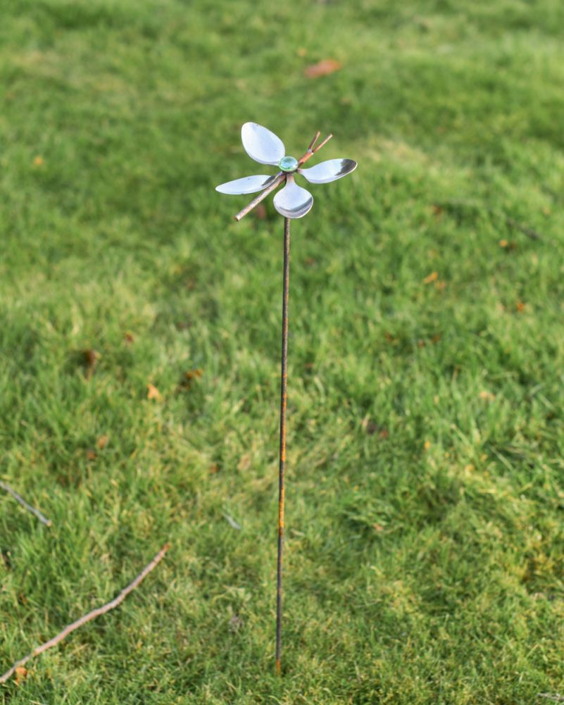 The Recycled Metal Butterfly Garden Lawn Spike Back