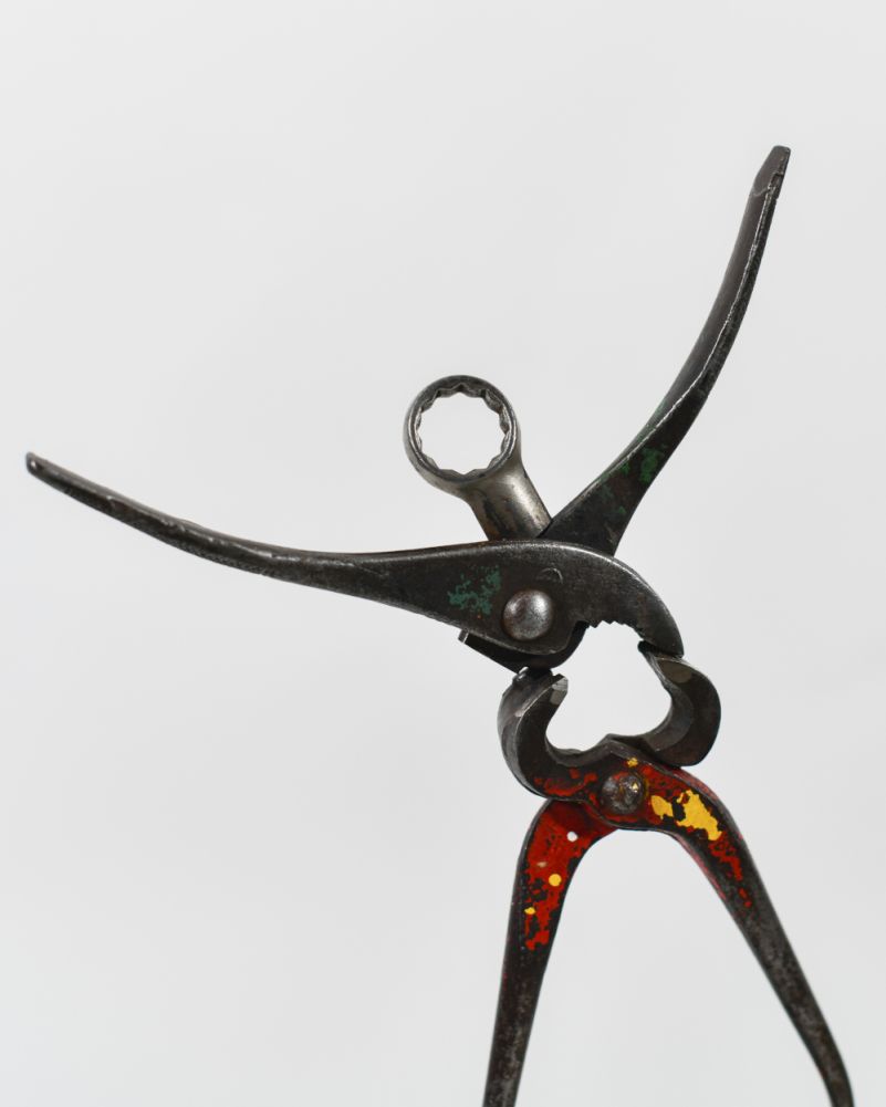 Close Up Of The 'Danseuse' Bespoke Metal Art Sculpture 