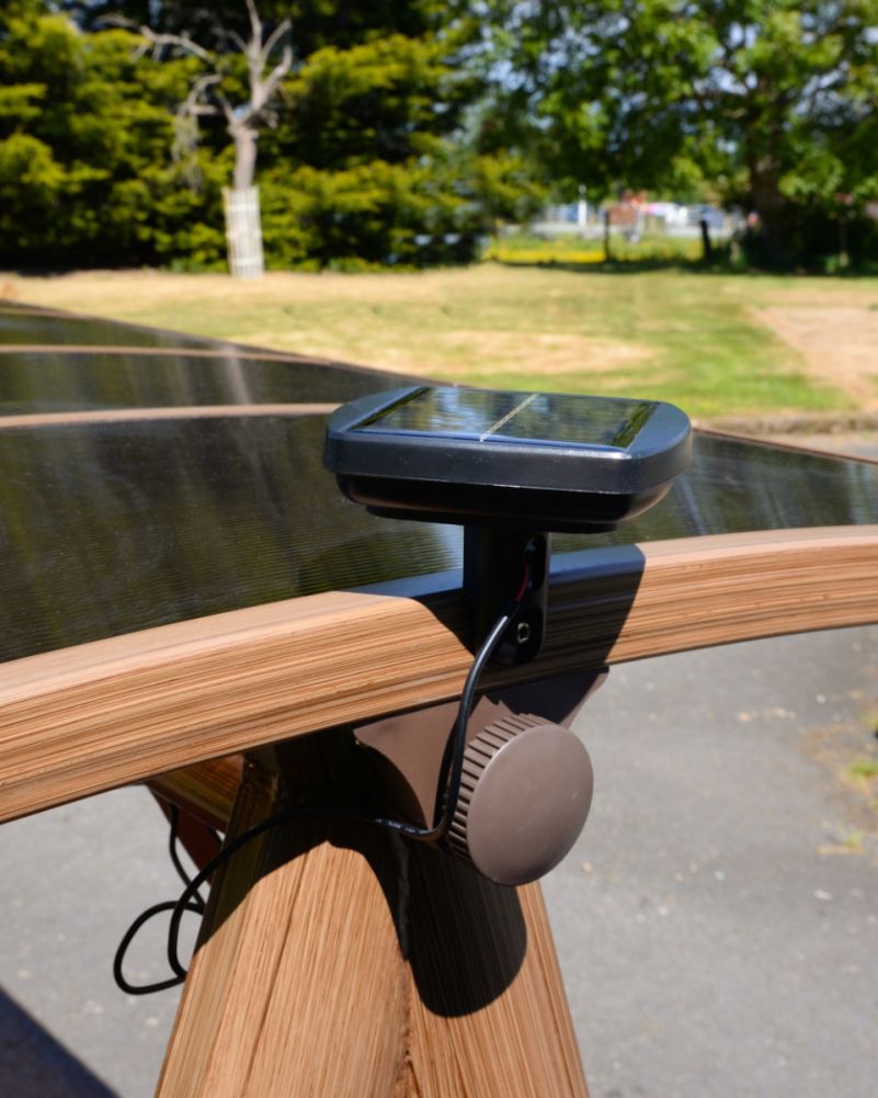 Solar From 'The Darlington' Garden Swing Seat with Built-in Strip Light