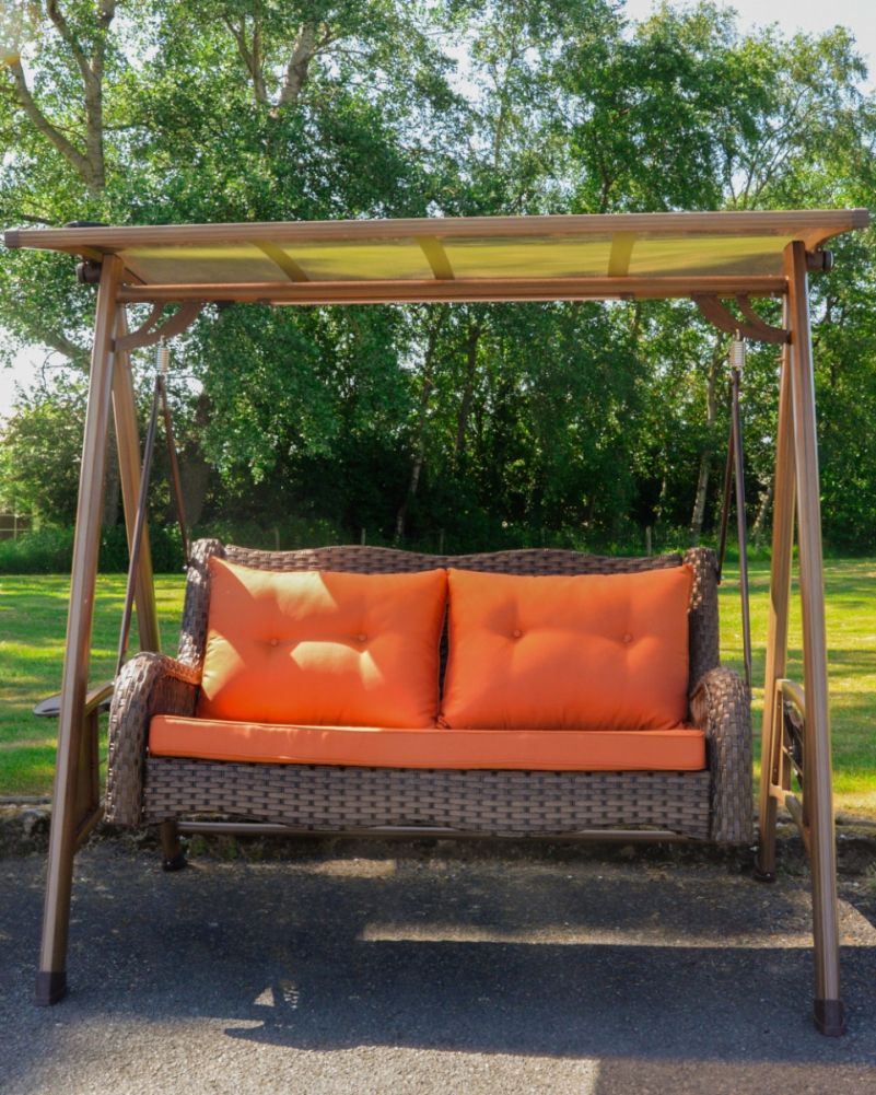 'The Darlington' Garden Swing Seat with Built-in Strip Light