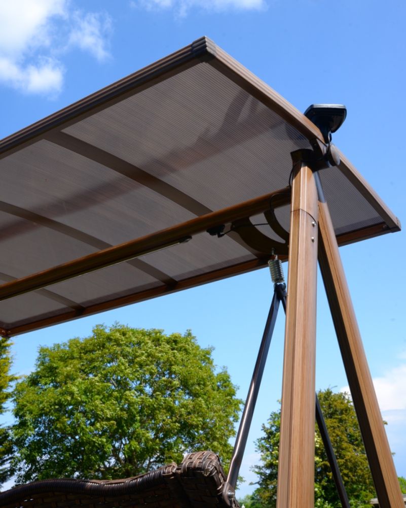 'The Darlington' Garden Swing Seat with Built-in Strip Light Bottom