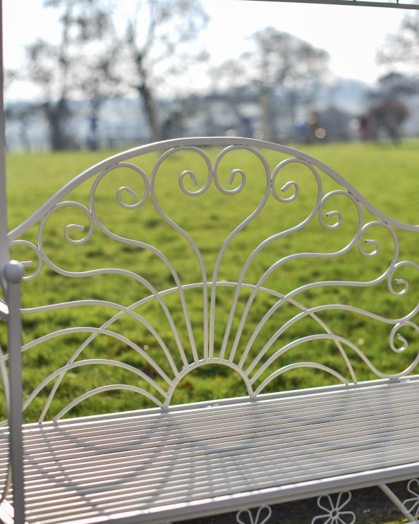 Back Of The Bench With Sunrise Design