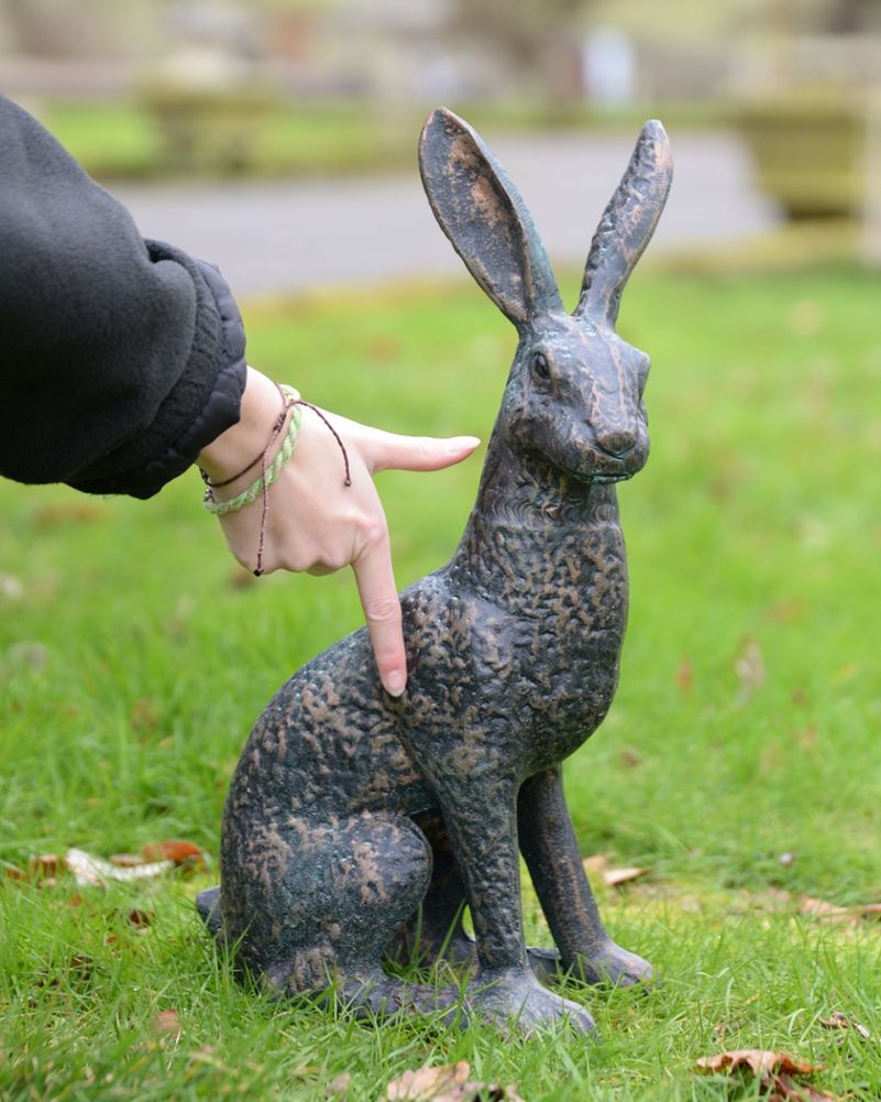 The Hare Garden Sculpture To Scale