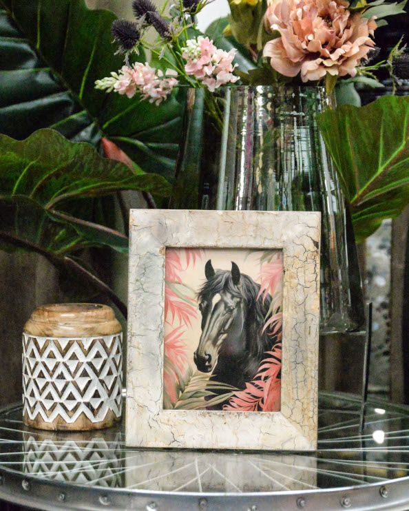 The Majestic Stallion Recycled Wooden Framed Artwork