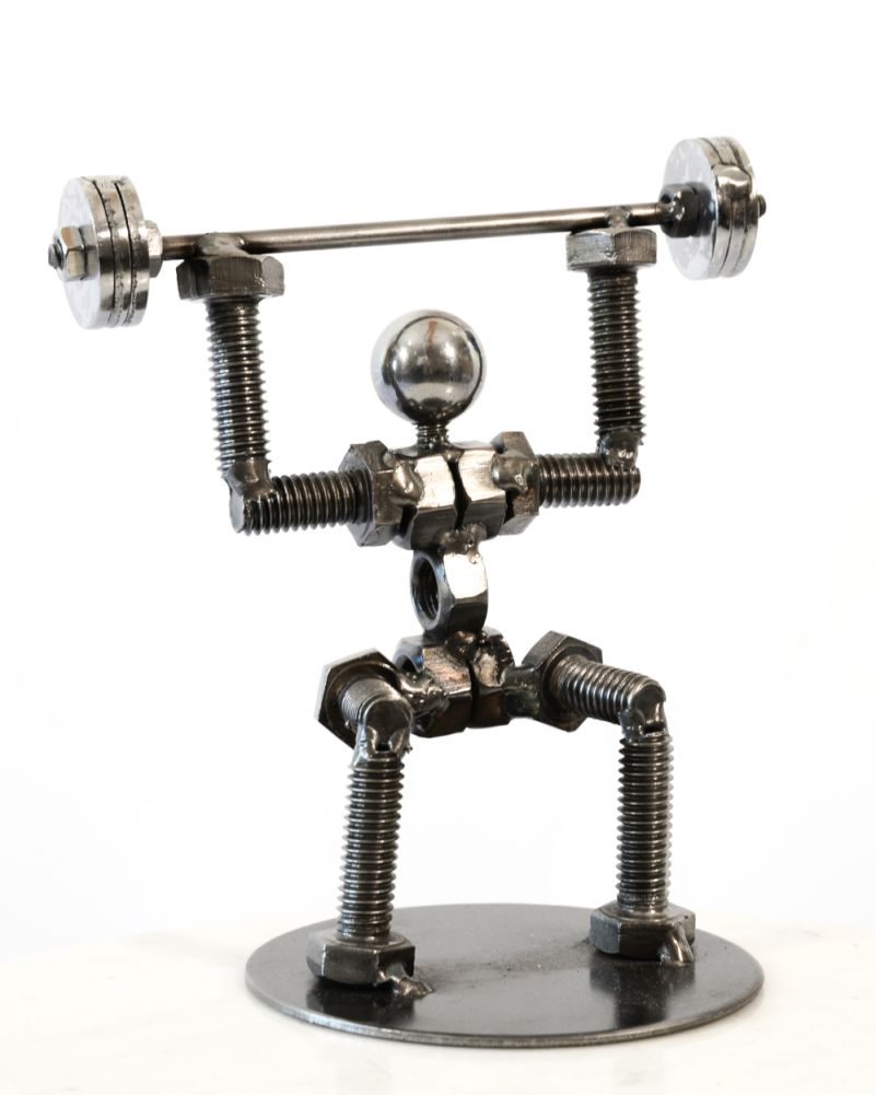 Natural Finish Scrap Metal Art