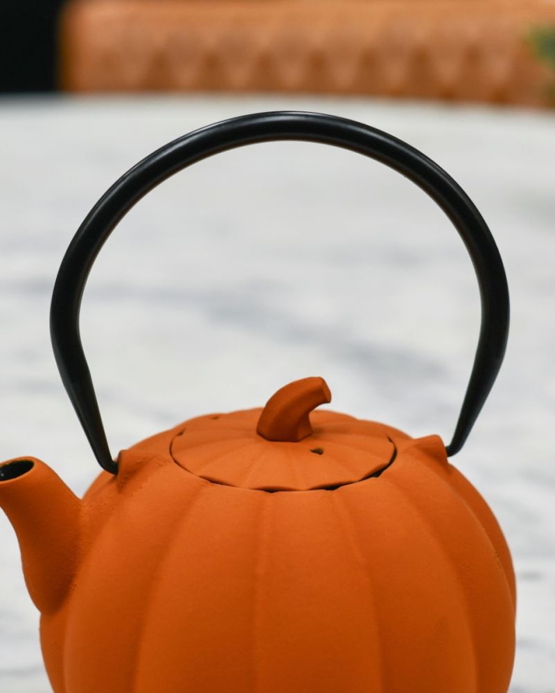 'The Pumpkin' Cast iron Japanese Teapot Handle
