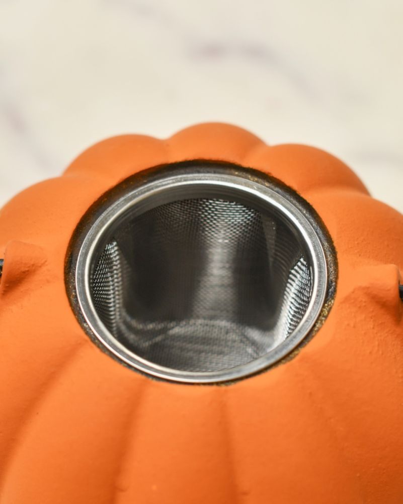 'The Pumpkin' Cast iron Japanese Teapot Strainer