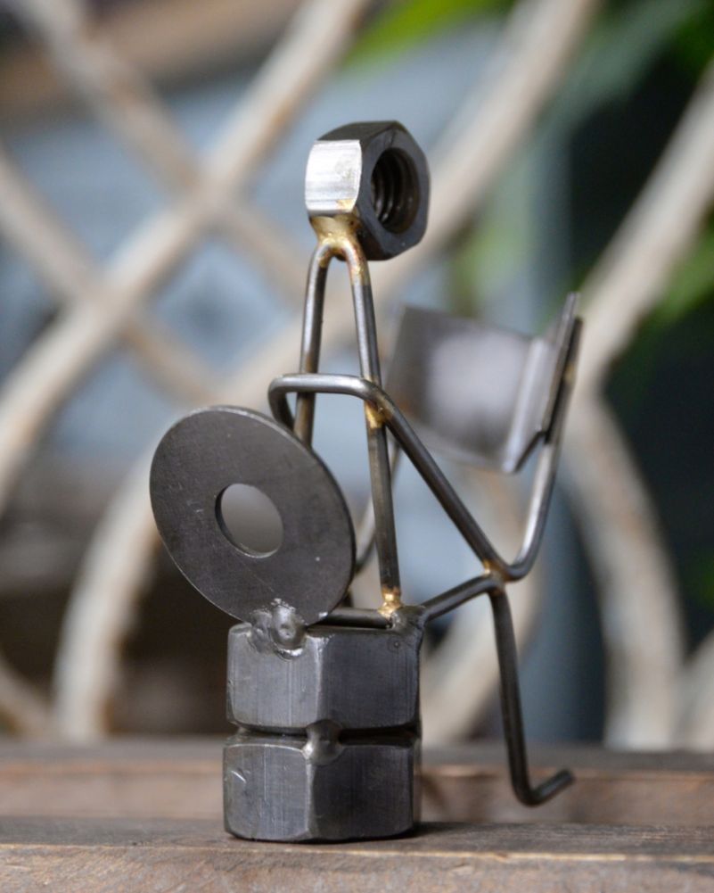 Back Of The The Toilet Tales Scrap Metal Art Sculpture