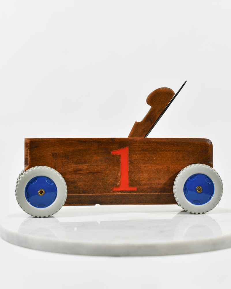 The 'Triomphateur' Vintage Wood Plane Race Car Side On