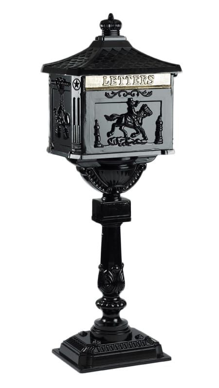 The Westminster Freestanding Post Box in a Midnight Black 
