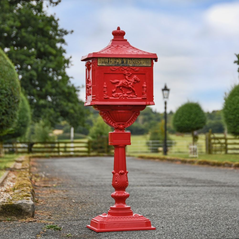 The Westminster Post Box In Royal Red