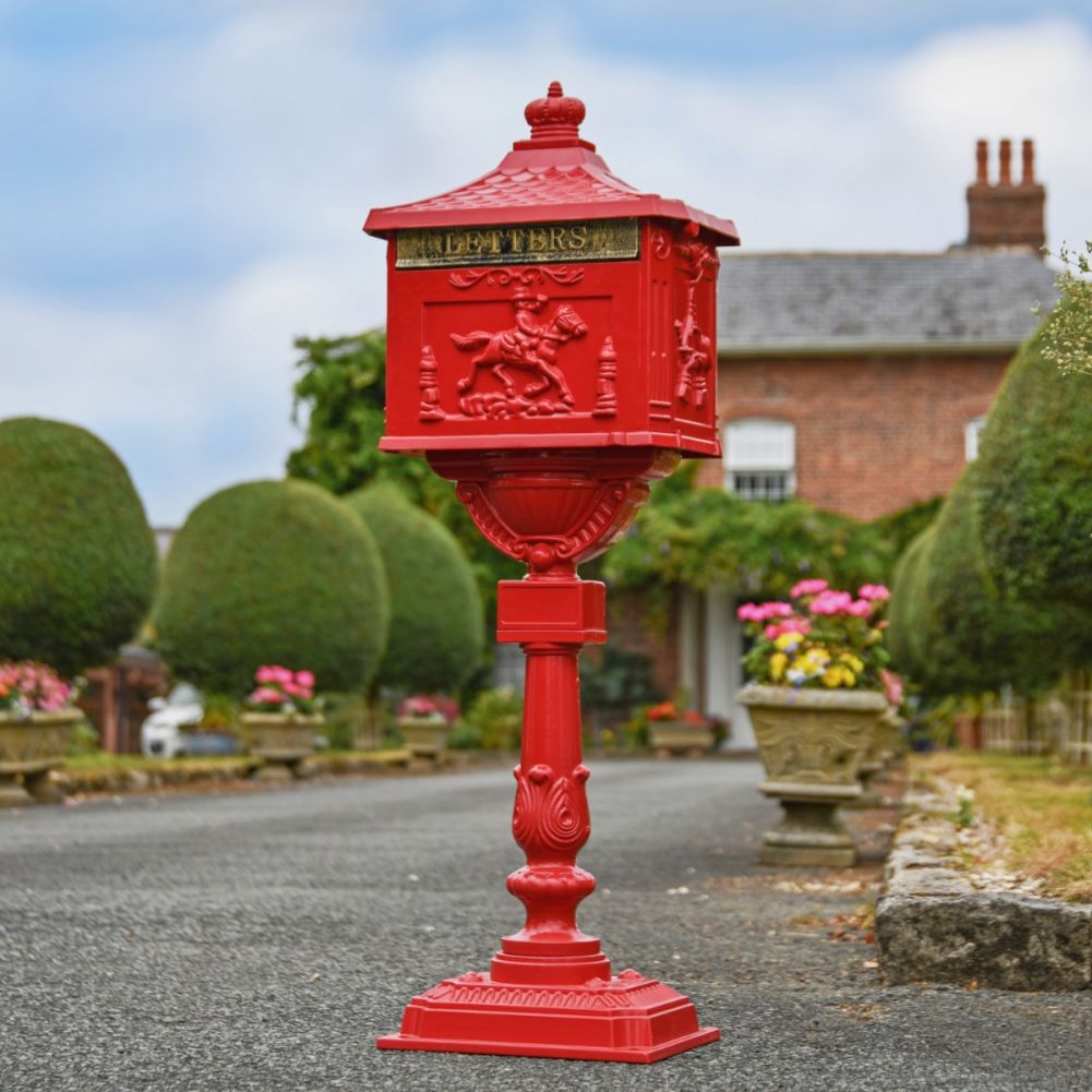 The Westminster Post Box In Royal Red
