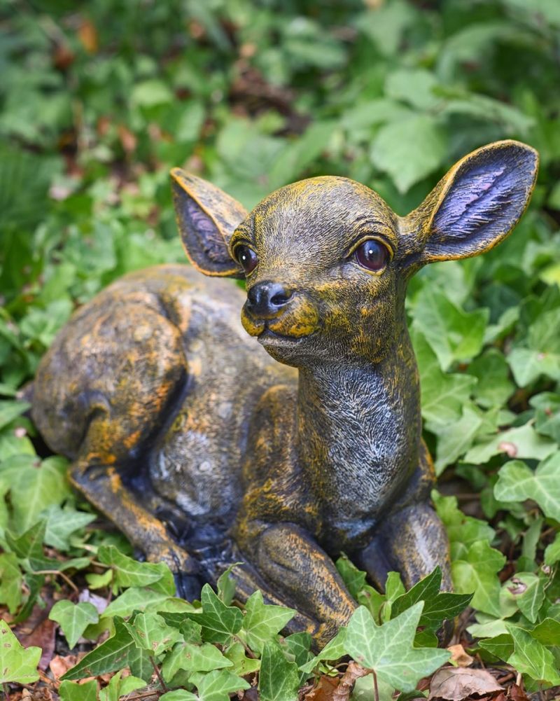 Thicket The Fibreglass Laying Doe Garden Sculpture 