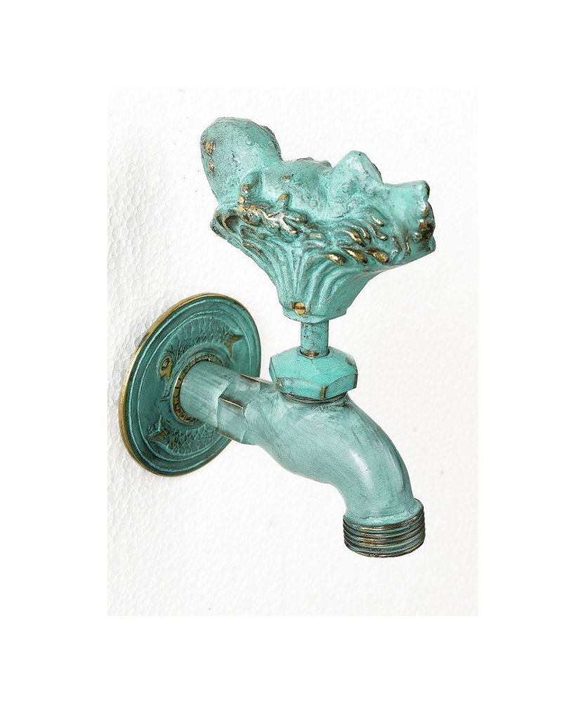 Toad In The Hole Garden Tap In Verdigris