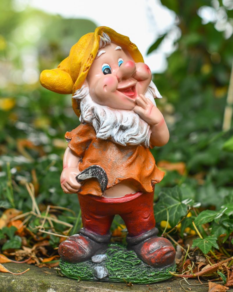 'Tobin' The Fibreglass Garden Gnome Side