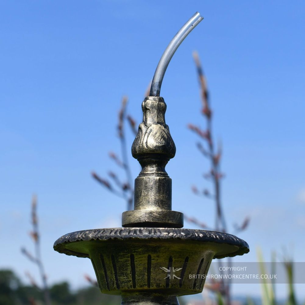 Top Spout On Cast Aluminium Garden Water Fountain
