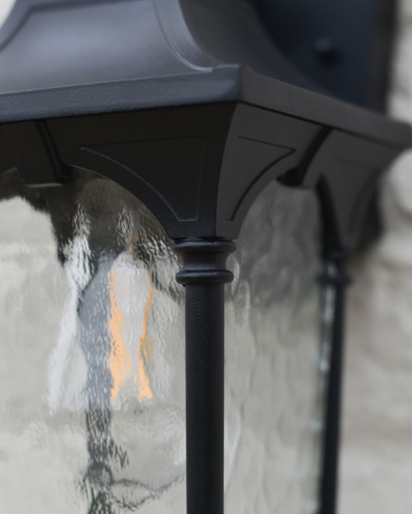 Traditional 'Adara' Top Fix Wall Lantern Close