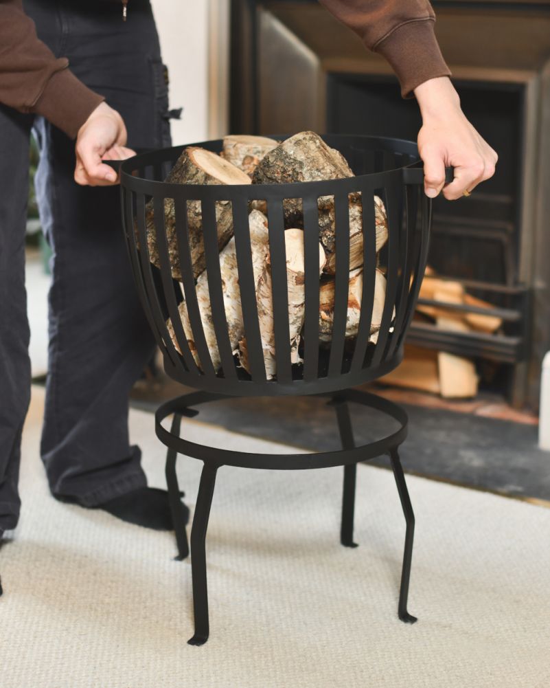 Scale Of The Traditional Black Fire Basket